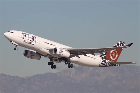 Fiji Airways Airbus A Takes Off From Los Angeles So Cal Metro