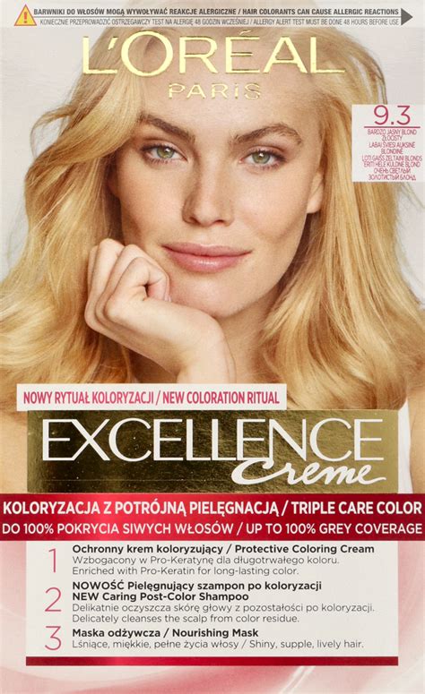 L ORÉAL PARIS EXCELLENCE krem koloryzujący ochronny nr 9 3 Bardzo