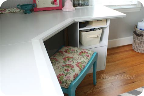 Pitterandglink Craft Room Corner Desk