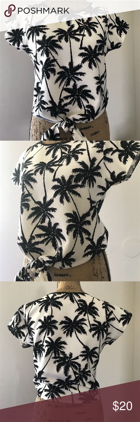 Beautiful Palm Trees Tropical Blouse Clothes Design Beautiful