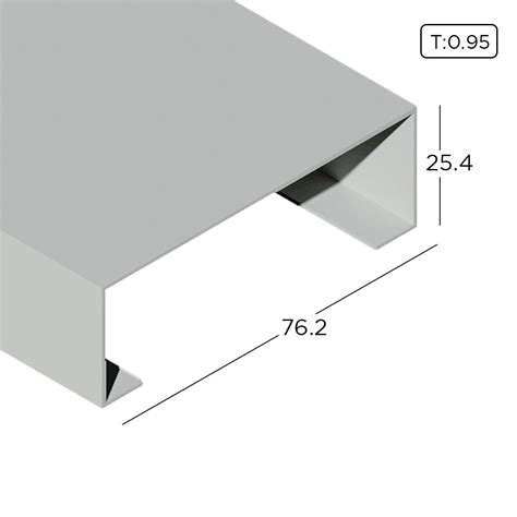 1 X 3 Aluminium Extrusion Open Back Frame Profile Thickness 0 95mm O — Aluclass My