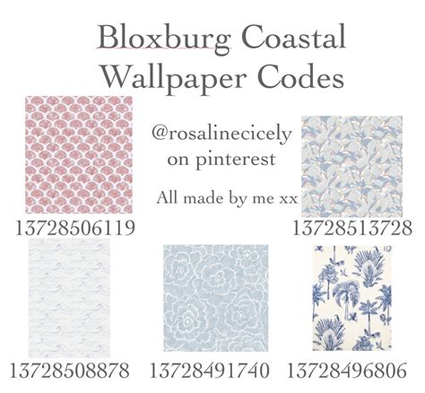 Various Wallpapers With The Words Bloxburg Coastal Wallpaper Code