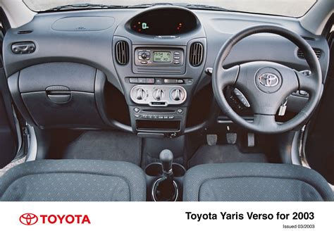 Yaris Verso Interior (2003 - 2005) - Toyota Media Site