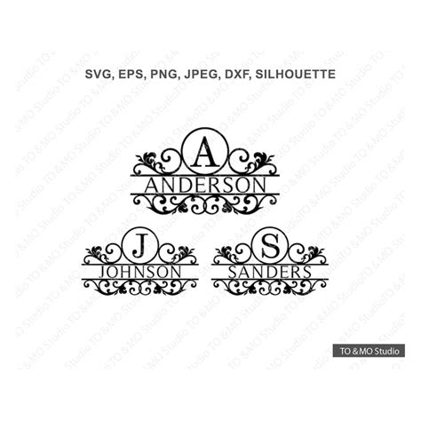 Monogram Svg Monogram Alphabet Svg Monogram Clipart Flour Inspire