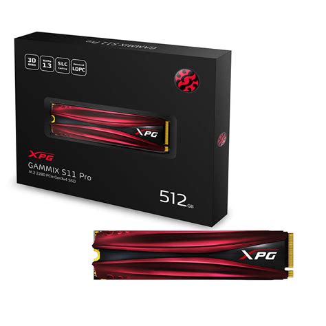 SSD M.2. NVMe XPG Gammix S11 PRO 512GB 3D NAND, HMB Lectura y Escritura ...