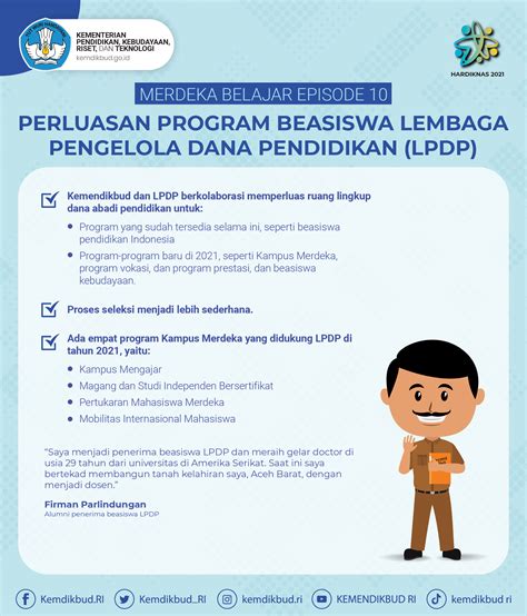 Perluasan Program Beasiswa Lembaga Pengelola Dan Pendidikan LPDP