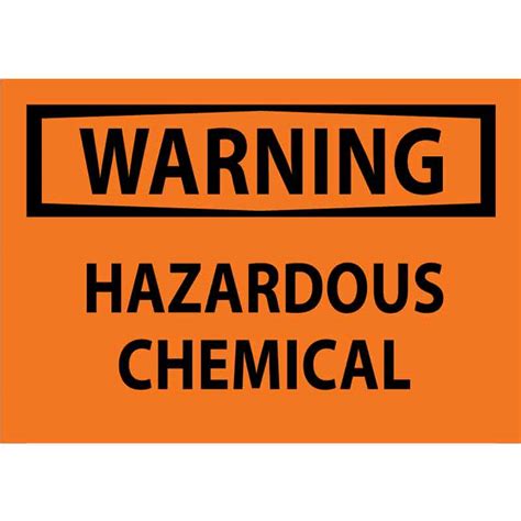 Hazardous Chemicals Sign