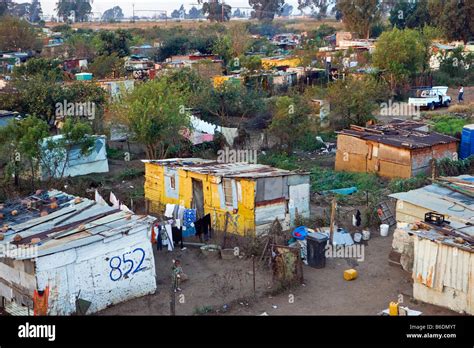 South Africa Johannesburg Soweto View On Slums Or Squatter Camps