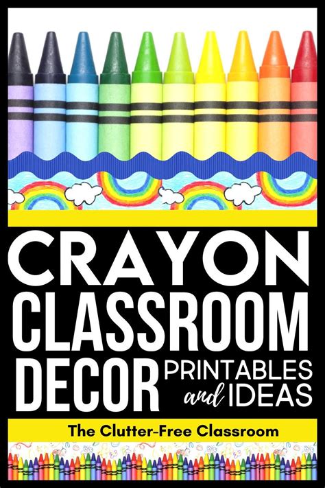 Crayon Classroom Theme Free Printable Teacher Planner For Idea Organization Back To School