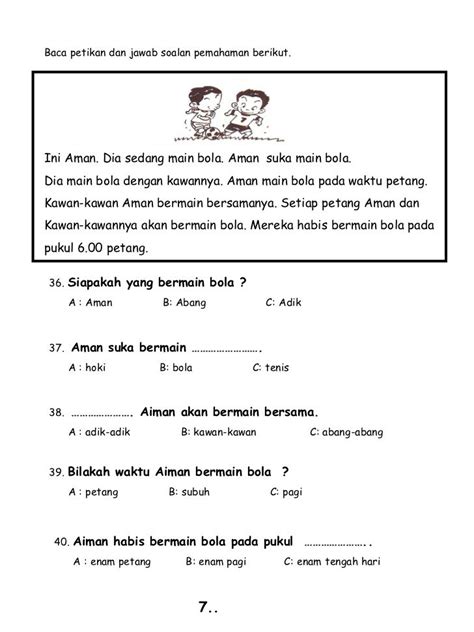 Contoh Petikan Dan Soalan