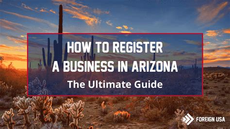 How To Register A Business In Arizona Foreign USA