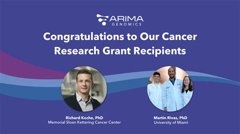 Congratulations To Our 2023 Cancer Research Grant Recipients Arima Genomics