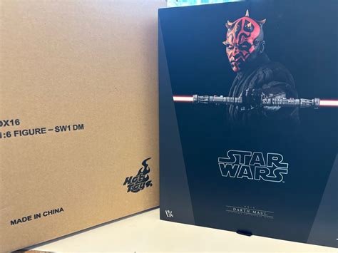 二手九成新新淨齊件有盒 Hottoys hot toys Star Wars 星球大戰 dx16 Darth Maul 興趣及遊戲 玩具 遊戲類 Carousell