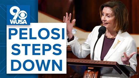 Watch Nancy Pelosi Stepping Down From House Leadership Youtube