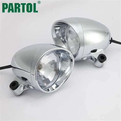 Partol Bullet Motorcycle Auxiliary Passing Lights Motorbike