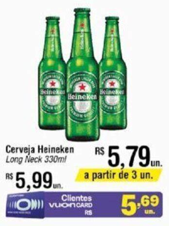 Cerveja Heineken Long Neck 330ml Oferta Na Fort Atacadista