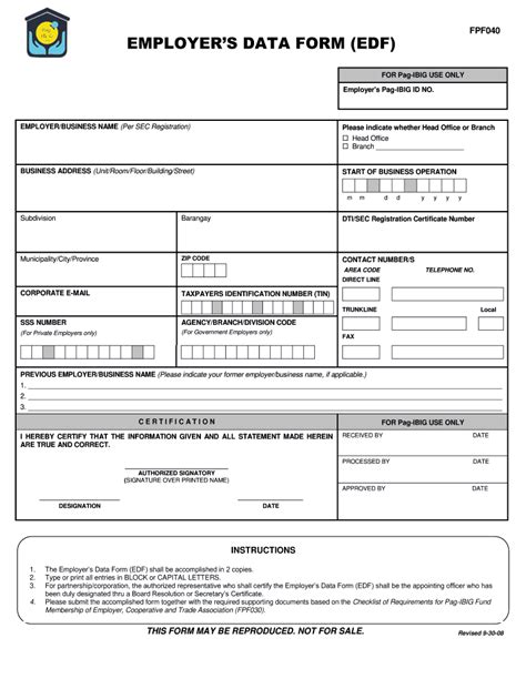 Pag Ibig Form Sample Fill Online Printable Fillable