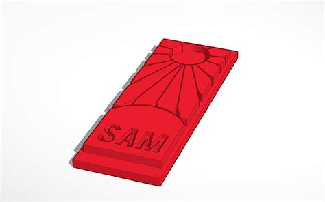 3d Design Tanjiro Earing Tinkercad