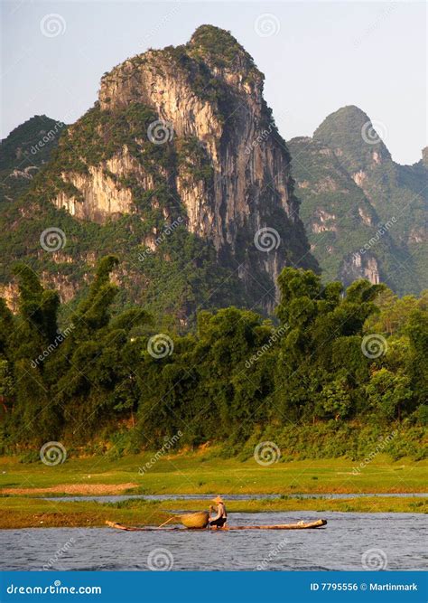 Chinese Landscape, Li River Stock Photo - Image of guilin, indigenous ...