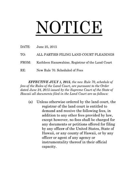 Fillable Online All Parties Filing Land Court Pleadings Fax Email Print