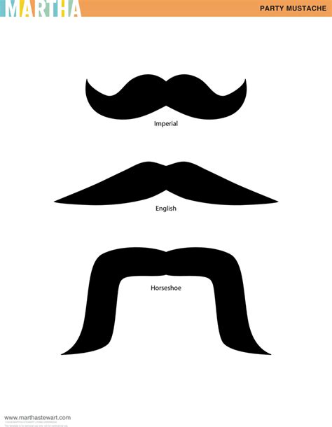 Mustache Template Printable