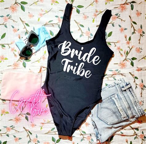 Bride Tribe Swimsuit Bride Bathing Suit Future Mrs Swimsuit Etsy