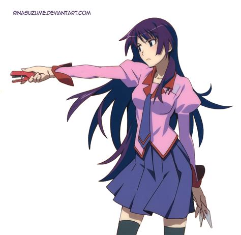 Hitagi Senjougahara Minimalism By Darkcavious On Deviantart