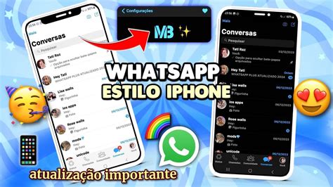 WHATSAPP IGUAL IPHONE ATUALIZADO 2024 MB IOS MB WhatsApp Fouad Ios