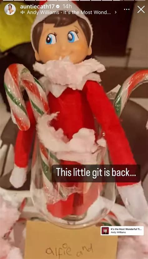 Best Celeb Elf On The Shelf Scenes From Stacey Solomons Diy Idea To Rochelles Mum Fail Ok