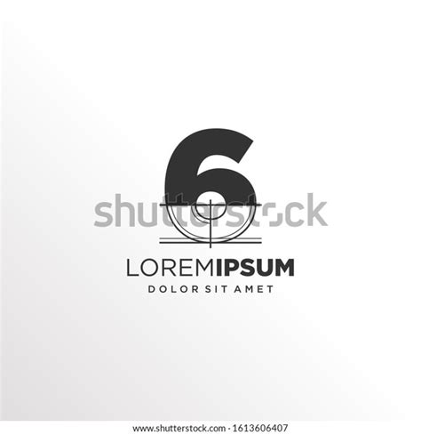 Number 6 Logo Design Architecture Element Stock Vector (Royalty Free ...