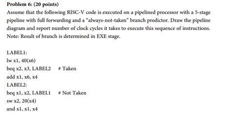 Solved Problem Points Assume That The Following Chegg