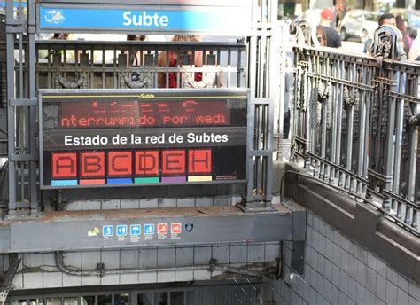 Paro De Subtes Cuándo Y A Qué Hora Será En Cada Línea