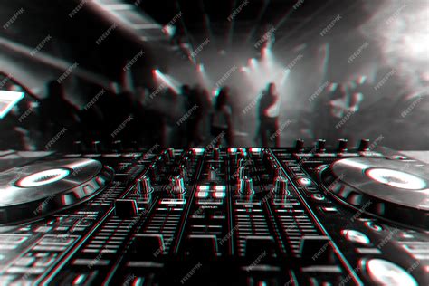 Premium Photo Professional Dj Mixer Controller For Mixing Music In A