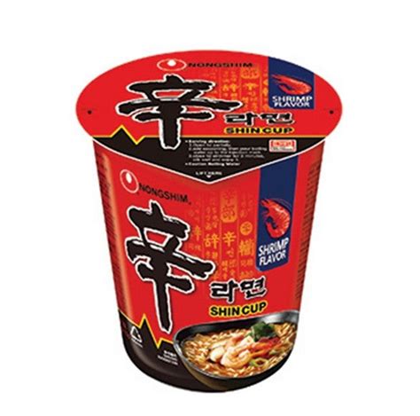 Nong Shim Cup Noodle Shin Hot And Spicy 68g Goodzay