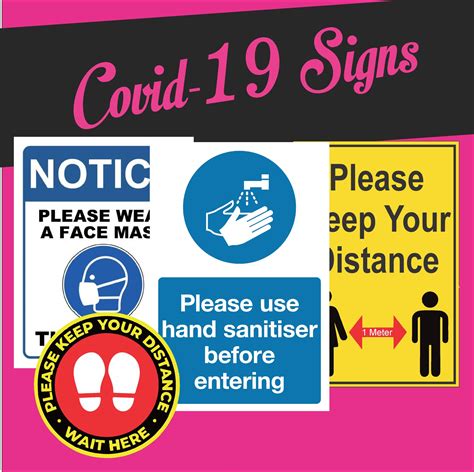 Covid-19 Safety Signs | Yaw Seychelles