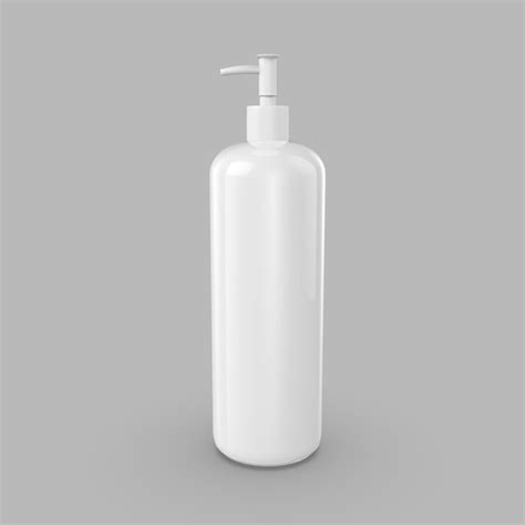 Premium Photo A White Bottle Of Liquid Soap With A Pump On The Top