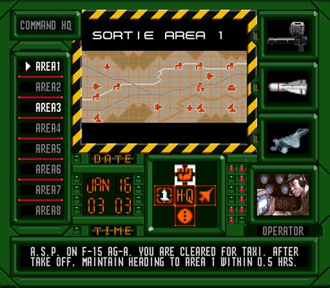 A S P Air Strike Patrol Screenshots For SNES MobyGames