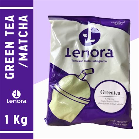 Jual Lenora Bubuk Minuman Green Tea Matcha Powder Drink Rasa Teh