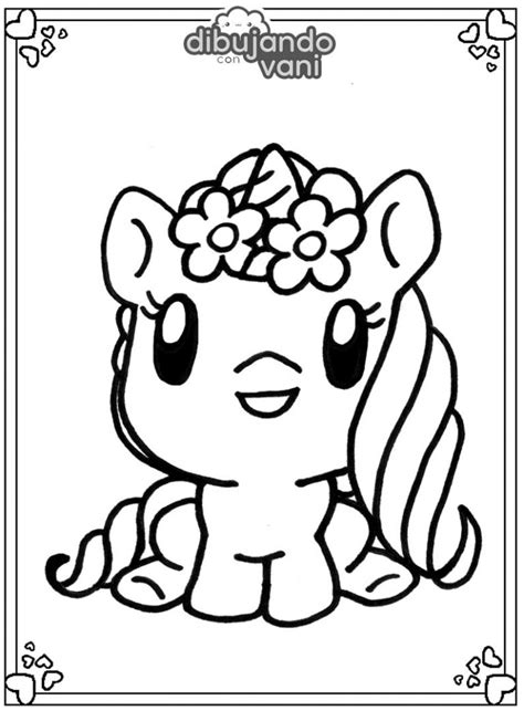 Dibujos De Unicornios Kawaii Para Colorear - IMAGESEE