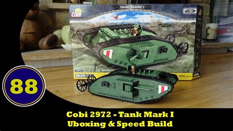 Cobi Tank Mark I Brick Tank Unboxing Speed Build Youtube