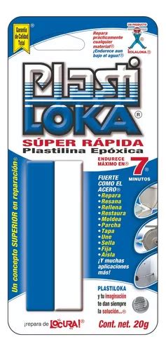 Plasti Loka Azul Super Rapida 20gr Plastilina Epoxica 1 Pz MercadoLibre