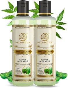 Khadi Natural Neem Aloevera Cleanser Shampoo Sls Paraben Free