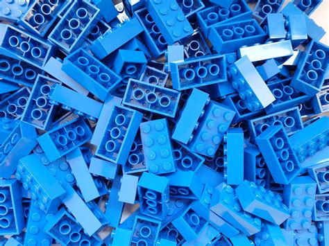 Lego 25x 3001 Brick 2x4 Blue Amazonde Spielzeug