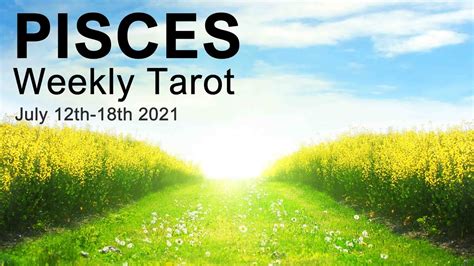 Pisces Weekly Tarot Reading The Rebuild Pisces July Th Th