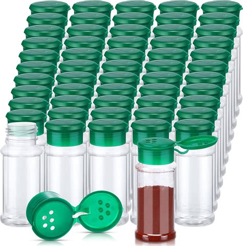 Amazon 100 Pcs Plastic Spice Bottles Spice Jars Seasoning Jars