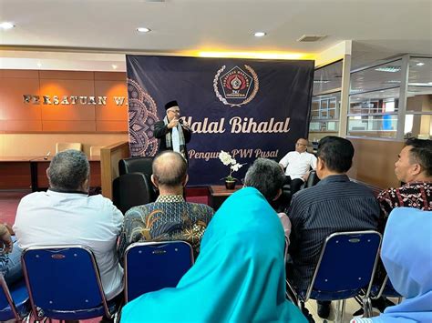 Halal Bihalal PWI Pusat Atal S Depari Kemukakan Rencana Kongres PWI