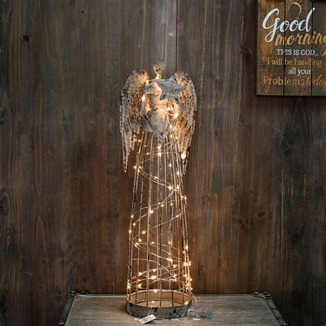 Antiqued Metal Angel Garden Statue – GearPings