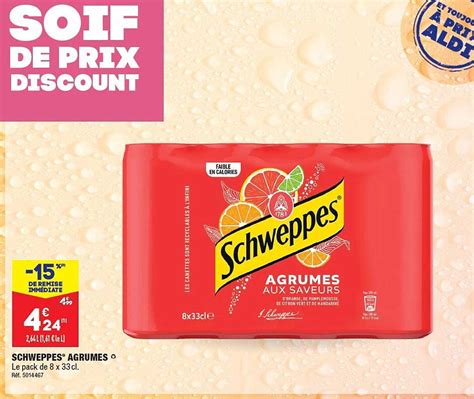 Promo Schweppes Agrumes Chez Aldi Icataloguefr