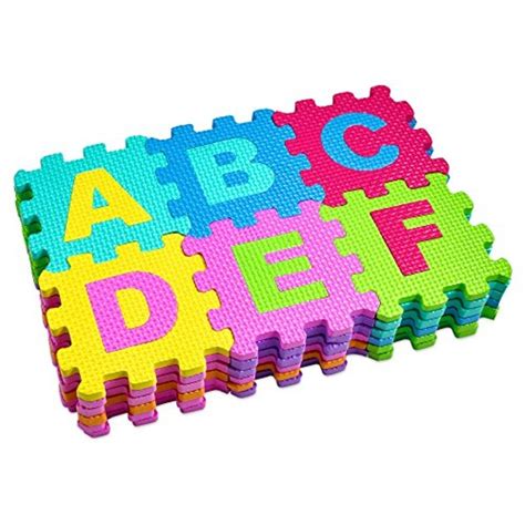 Eva Foam Multi Color Kids Educational Floor Alphabet 36 Small Blocks