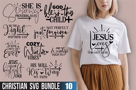 Christian Svg Bundle By Orpitaroy Thehungryjpeg